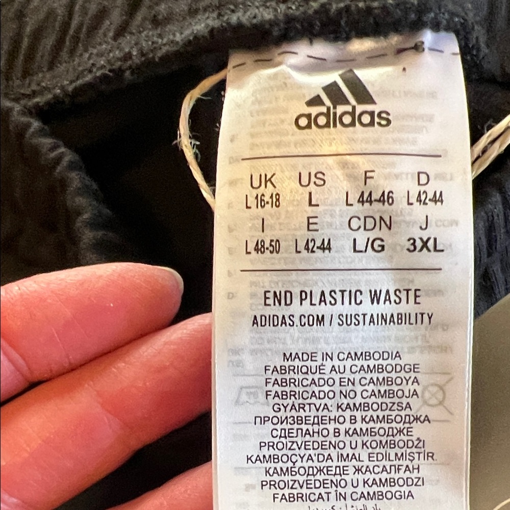 Adidas Women’s Wide Leg Track Pant Size L - Picture 6 of 6